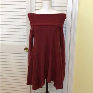 Off Shoulder Sweater Tunic by Neely